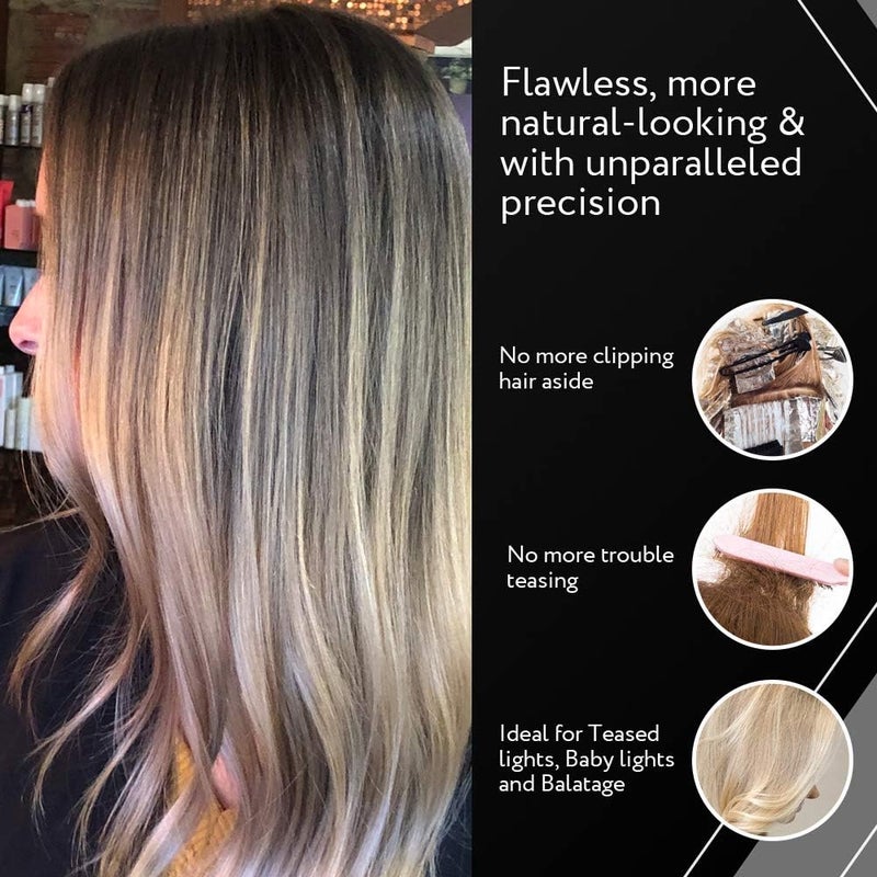 Cooboard Authentic Balayage Board with Teeth | Original Highlighting Paddle | Easy to Clean, Sturdy, Lightweight, Fits All Standard Sized Hair Foils | 5” by 12” | Rainbow - Image 4